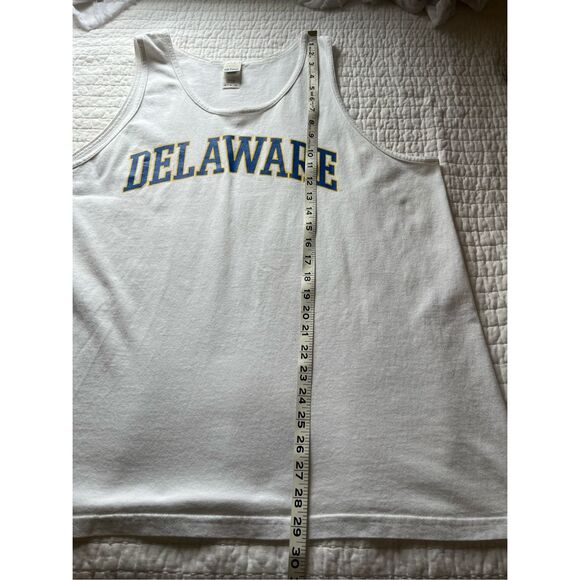 University of Delaware white cotton tank top - XL - Picture 4 of 6